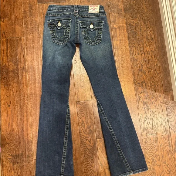 True Religion Dark Blue Flare Jeans - Picture 2 of 4